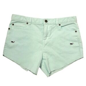 Vineyard Vines Mint Green Corduroy Shorts Girls Sz 16 Coastal Preppy Beachcore